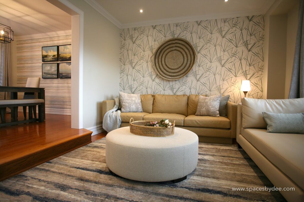 design tips, add a focal point like in this living space