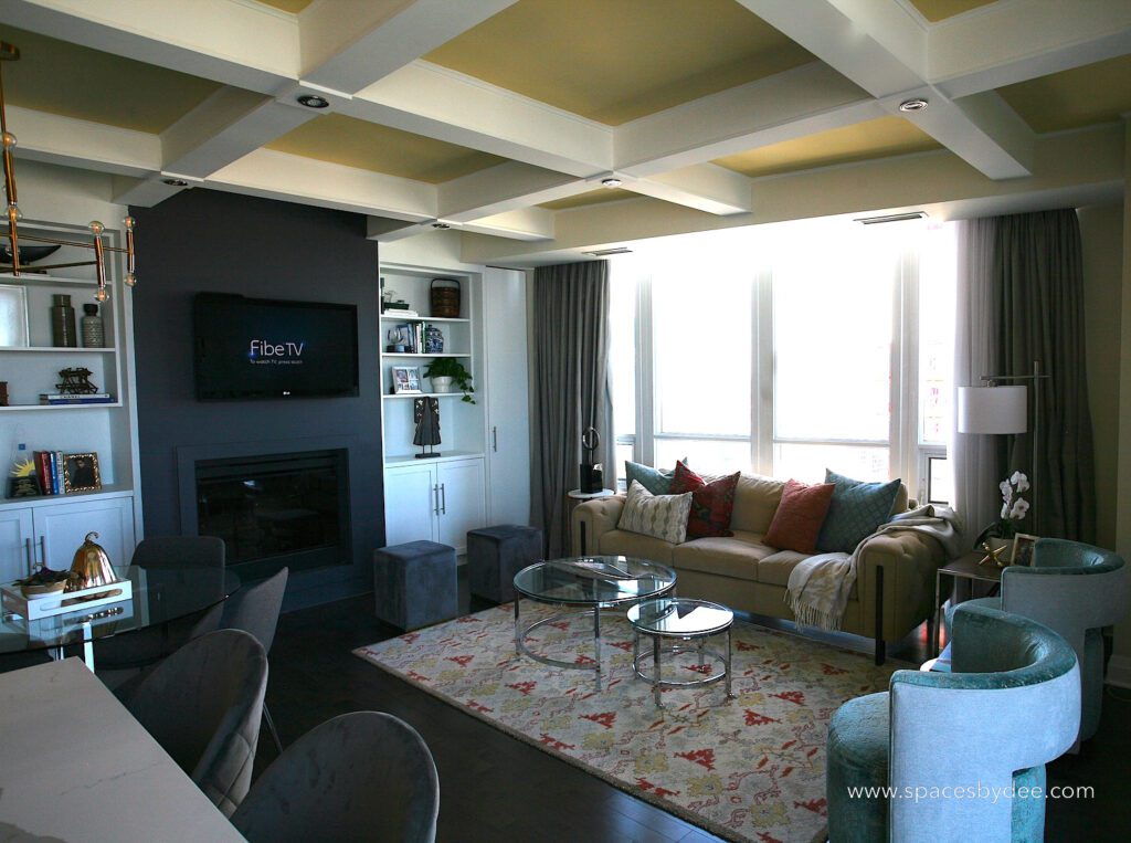 colorful and fun decorated lakeshore downtown toronto condo.