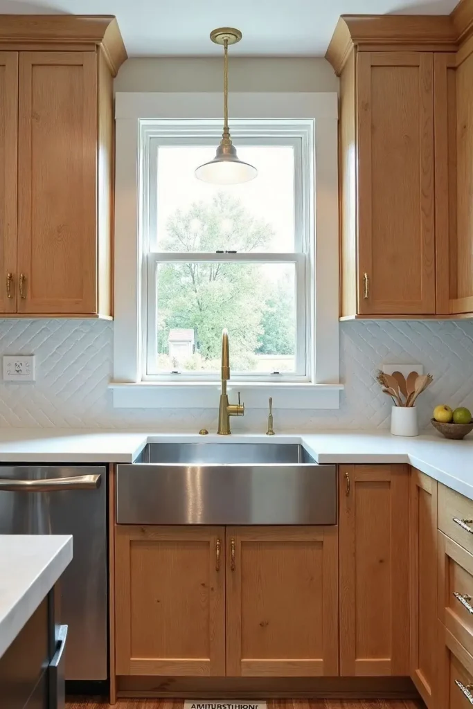 honey oak kitchens