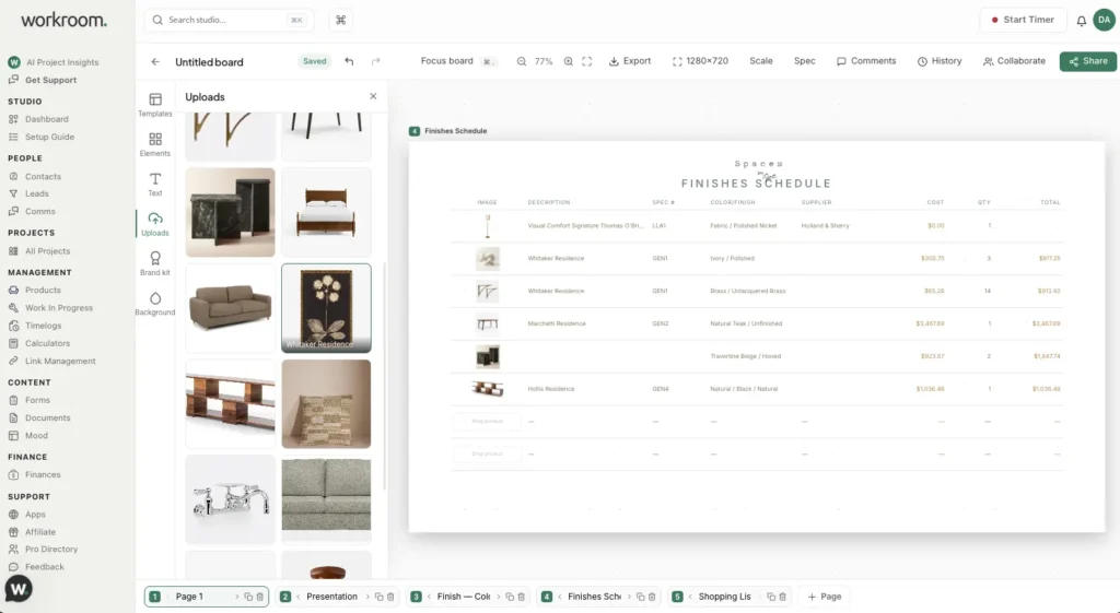 Workroom Interior Design Software