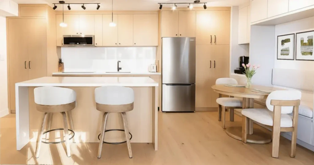 white oak kitchen